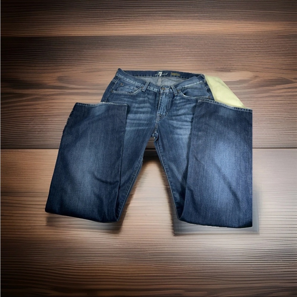 7 For All Mankind Indigo Boot Cut Jeans